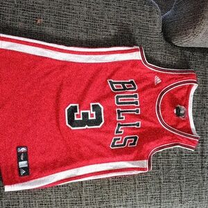 Adidas Bulls Red Basketball Jersey